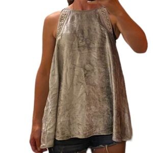 BLANK London Anthropologie velvet top. Size S. 100% viscose. Very good condition
